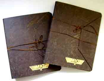 Leather-look ringbinders
